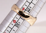 Mens Blue Sapphire Wide Band 14k Yellow Gold Size 9.25