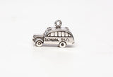 Small Teachers' School Bus Pendant/Charm .925 Sterling Silver