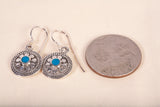Vintage .925 Sterling Silver Turquoise Dangle Earrings
