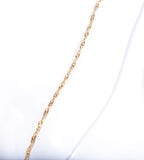 Ladies 14k Yellow Gold Singapore Style Chain 24"