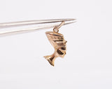 14k Yellow Gold Egyptian Nefertiti Head Pendant