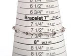 Ladies .925 Sterling Silver Marcasite Link Bracelet 7.5"