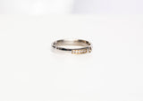 Gentlemans' 18k Two-Tone Gold Cubic Zirconia Band - Size 11.5