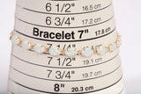 Ladies 14k Yellow Gold Oval Cut Opal Tennis Bracelet Size 7.25"