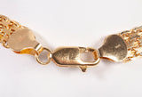 Ladies 14k Yellow Gold 7.9mm Fancy Link Necklace 18"