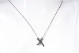 Authentic Tiffany & Co Sterling Silver Paloma Picasso Graffiti X Kiss Necklace