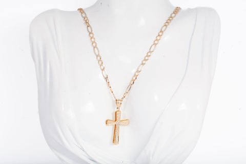 Men's 14k Yellow Gold Cross Pendant
