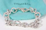 Authentic Tiffany & Co Sterling Silver 925 Round Chain Link Bracelet