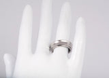 Authentic Tiffany & Co. 18k White Gold Band Ring