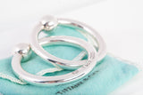 Authentic Vintage Tiffany & Co Sterling Silver Double Ring Baby Rattle