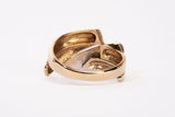Ladies 18k Two-Tone Gold Multi-Row Ring