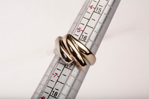 Ladies 18k Two-Tone Gold Multi-Row Ring