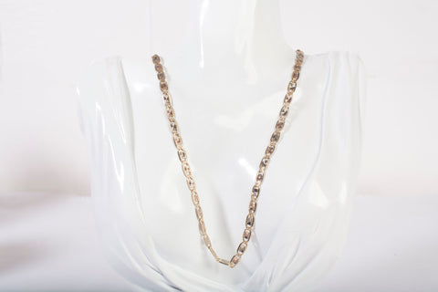 Ladies 14k Tri-Color Valentino Mariner Anchor Style Chain 20"