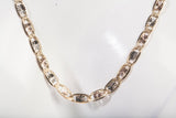 Ladies 14k Tri-Color Valentino Mariner Anchor Style Chain 20"