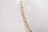 Ladies 18k Yellow Gold Geometric Mariner Style Link Chain