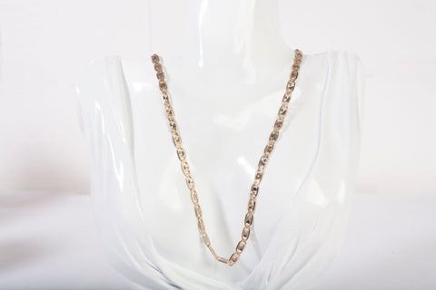Ladies 14k Tri-Color Valentino Mariner Anchor Style Chain 20"