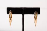 Vintage 14k Yellow Gold Triple Hoop Earrings