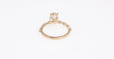 Brand New 14k Gold The Lindsey Set Lab Grown 2.02 CT Oval Cut Engagement Ring