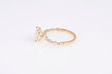 Brand New 14k Gold The Lindsey Set Lab Grown 2.02 CT Oval Cut Engagement Ring