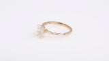 Brand New 14k Gold The Lindsey Set Lab Grown 2.02 CT Oval Cut Engagement Ring