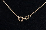 Ladies 14k Yellow Gold Single Bead Turquoise Pendant Necklace 18"