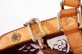 Authentic Louis Vuitton Vernis Monogram Amarante Brea MM Handbag