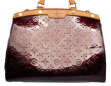 Authentic Louis Vuitton Vernis Monogram Amarante Brea MM Handbag
