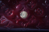 Authentic Louis Vuitton Burgundy Monogram Vernis Rossmore MM Clutch Bag