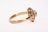 Ladies 14k Yellow Gold Ruby Filigree Ring