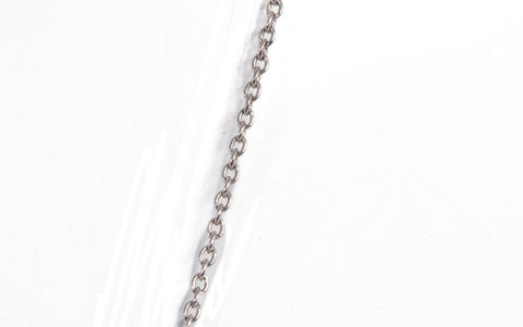 Ladies 18k White Gold Dainty Butterfly Diamond Accent Necklace