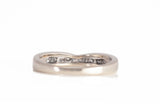 Ladies 14k White Gold Half Eternity Channel-Set Diamond Band