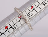 Ladies 14k White Gold Half Eternity Diamond Band .20TCW