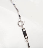 Ladies 18k White Gold Fancy Link Chain 18"