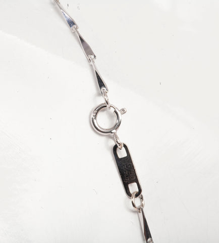 Ladies 18k White Gold Fancy Link Chain 18"