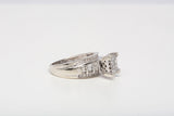 10k White Gold Diamond Cindy's Dream Cluster Bridal Wedding Engagement Ring