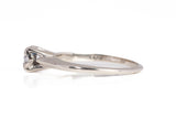 Ladies 14k White Gold Solitaire Diamond Engagement Ring