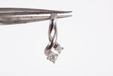 Dainty 10k White Gold .05TCW Diamond Pendant