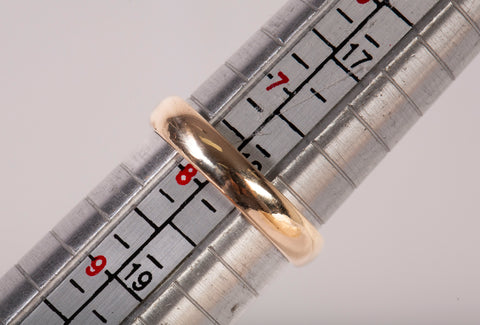 Gentlemen's 14k Yellow Gold Engagement Band Ring