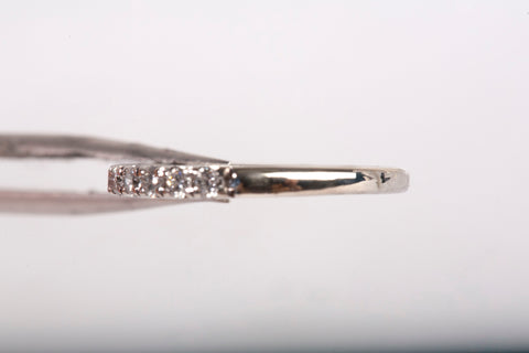 Ladies 10k White Gold Diamond Eternity Ring