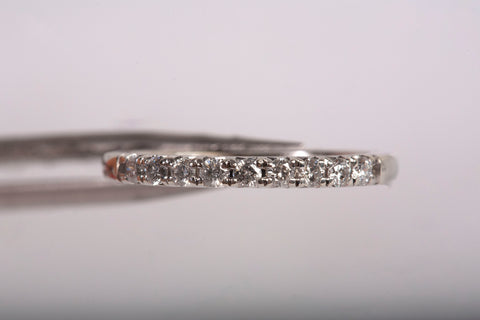 Ladies 10k White Gold Diamond Eternity Ring