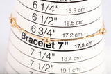 Ladies 14k Yellow Gold Beaded Bracelet Size 6.75"