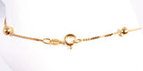 Ladies 14k Yellow Gold Beaded Bracelet Size 6.75"