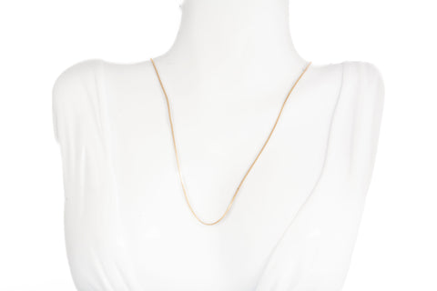 14k Yellow Gold 18'' Box Link Chain