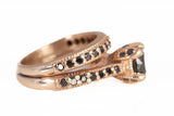 Ladies 14k Yellow Gold Onyx Soldered Bridal Set