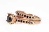 Ladies 14k Yellow Gold Onyx Soldered Bridal Set