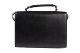 Authentic Saint Laurent Black Calfskin Leather Bellechasse Shoulder Bag