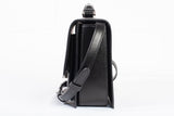 Authentic Saint Laurent Black Calfskin Leather Bellechasse Shoulder Bag