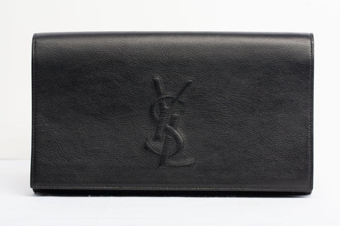 SAINT LAURENT MD QUILTED LEATHER POUCH - E-SEVEN STORE