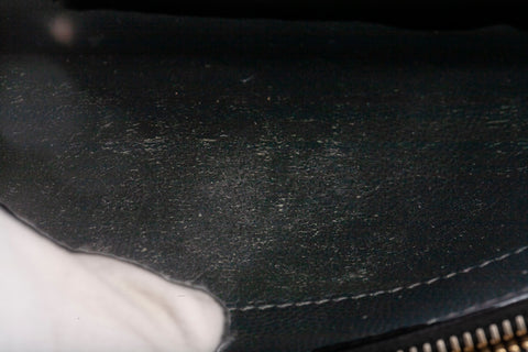 Authentic Saint Laurent Cassandre Envelope Chain Wallet in Grain de Poudre Black Leather Bag