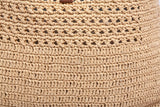 Authentic YSL Saint Laurent Hobo Raffia Crochet Shoulder Bag